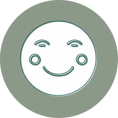 Yüz ifadeleri, vektör illüstrasyonu. Kızarma 