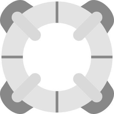 Yaşam halkası simgesi, modern tasarım çizimi