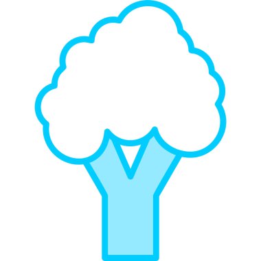 Brokoli. Web simgesi basit illüstrasyon