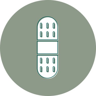 Bandaj. Web simgesi basit illüstrasyon