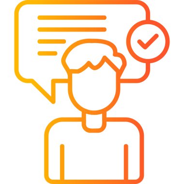 kullanıcı. Web simgesi basit illüstrasyon