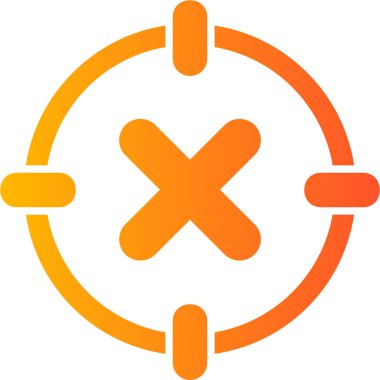 Konsantrasyon yok modern simge, vektör illüstrasyonu