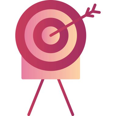 Hedef. Web simgesi basit illüstrasyon