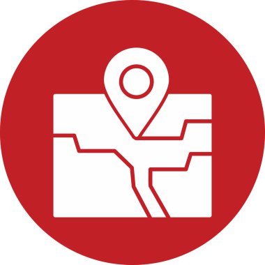 map route and Location pin. web icon simple illustration