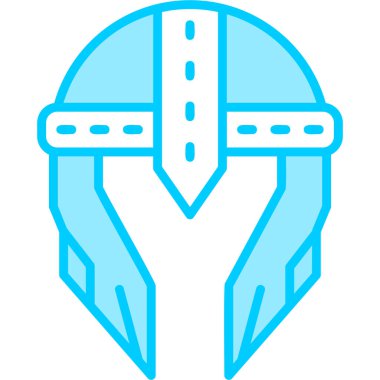 Miğfer. Web simgesi basit illüstrasyon 