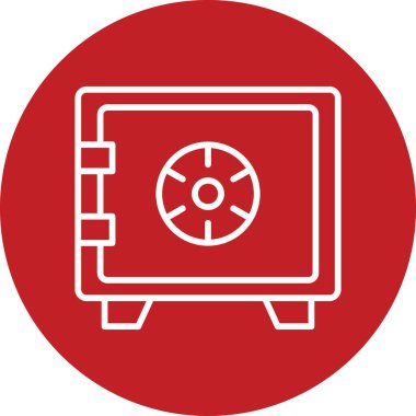 Safety Box modern vector icon illustration