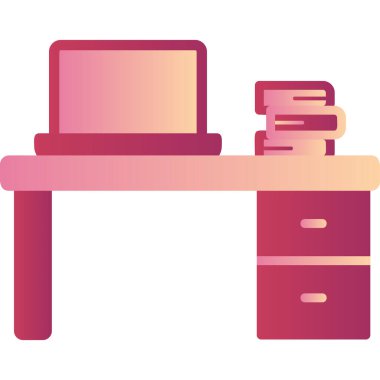 Masa. Web simgesi basit illüstrasyon