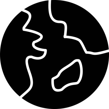 Gezegen simge vektör çizim