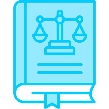 hukuk ve adalet vektör simgesi