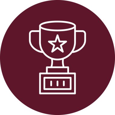 kupa simgesi vektör illüstrasyonu