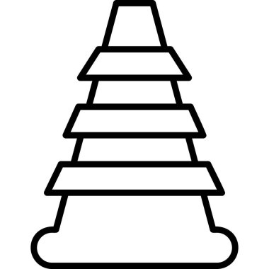 Koni modern simge, vektör çizimi\\