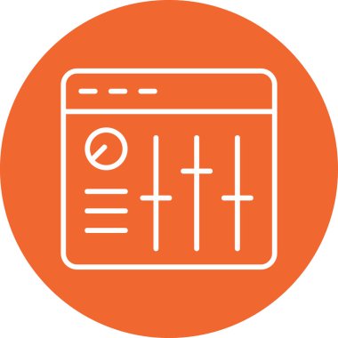 Ses karıştırıcı modern simge vektör çizimi