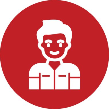 Dişçi insan avatarının grafik çizimi 