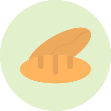 ekmek ikonu vektör illüstrasyonu