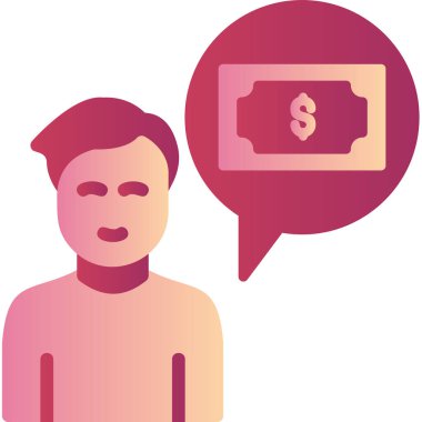 dolar işareti simgesi olan adam