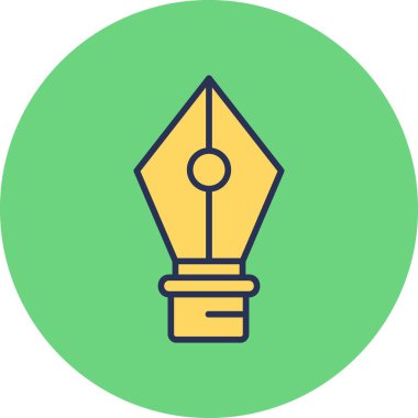 Kalem Aracı Web simgesi vektör illüstrasyonu