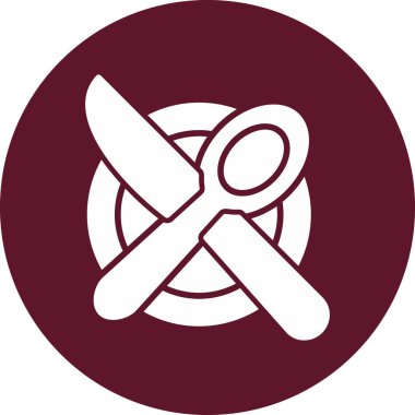 Menünün illüstrasyon vektör simgesi 