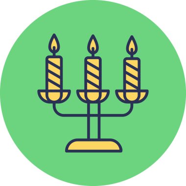 Mum simgesi vektör illüstrasyonu