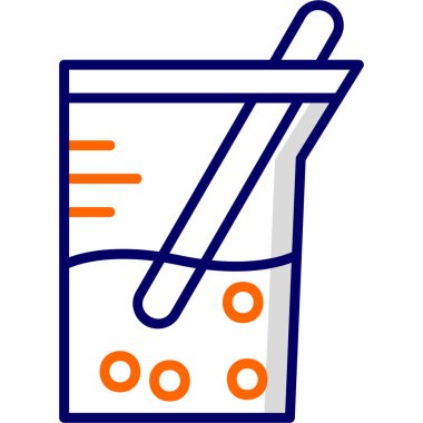 Beher. Web simgesi basit illüstrasyon 