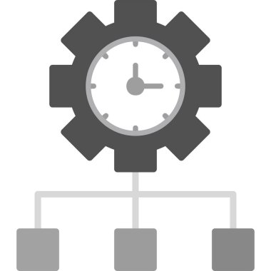 vector illustration of time management modern icon in design