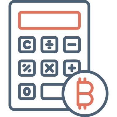 Web hesap makinesi simgesi. vektör illüstrasyonu