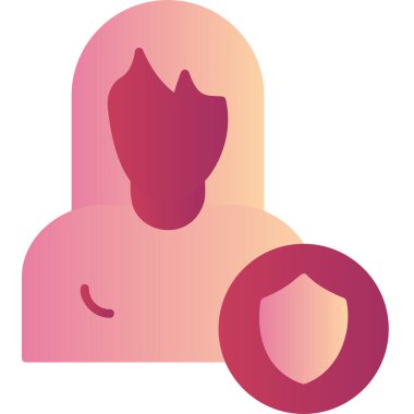 Koruma çizgisi simgesi, vektör illüstrasyonu