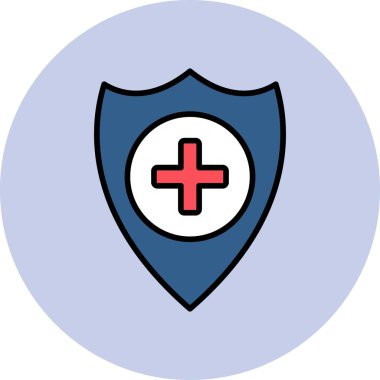 Sağlık hizmetleri modern simgesi, vektör illüstrasyonu