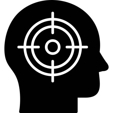 hedef simge vektör illüstrasyonu