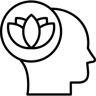 Sakin ol. Web simgesi basit illüstrasyon