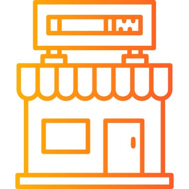 mağaza web simgesi basit illüstrasyon