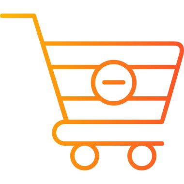 Kart simgesini, modern tasarım illüstrasyonunu sil