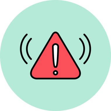 uyarı simgesi vektör illüstrasyonu