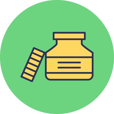 Mürekkep modern simge vektör illüstrasyonu