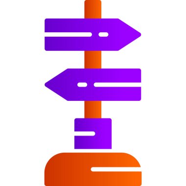 Sign Post  icon vector illustration