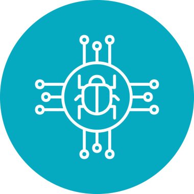 Spyware modern simge vektör çizimi