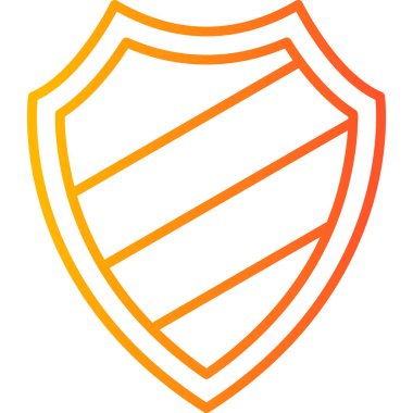 kalkan ikon vektör illüstrasyonu