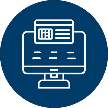 Çevrimiçi ödeme. Basit web illüstrasyonu