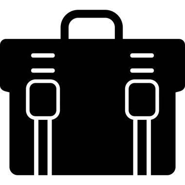 Çanta. Web simgesi basit illüstrasyon