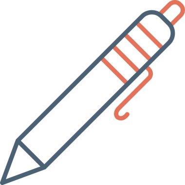 ballpoint pen. web icon simple illustration