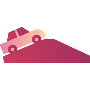 Yokuş yukarı. Web simgesi basit illüstrasyon