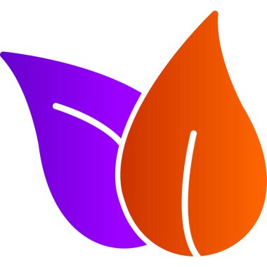  bitki yaprakları. Web simgesi basit illüstrasyon 