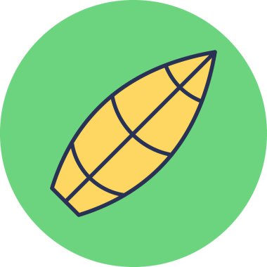 Sörf tahtası, modern simge, vektör illüstrasyonu