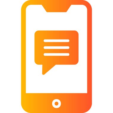 Cep telefonu simgesi, vektör illüstrasyonu