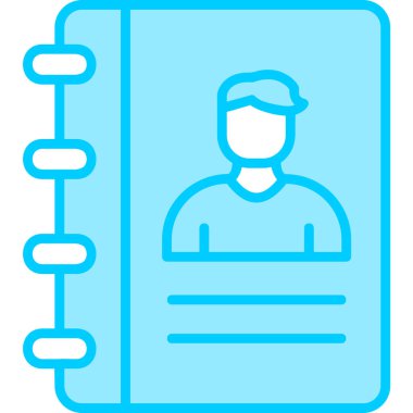 simple icon for web page, Contact Address Book, Address 