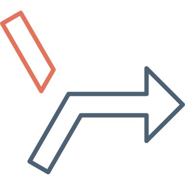 ok sağ vektör simgesi. biçim yuvarlak açılı düz renkli simgelerdir, beyaz renk, siyah arkaplan