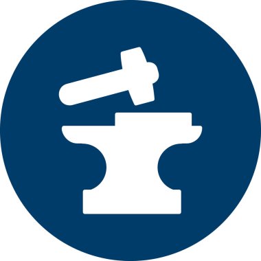 Demirci. Web simgesi basit illüstrasyon