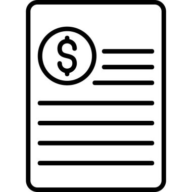 Açıklama modern simge, vektör illüstrasyonu