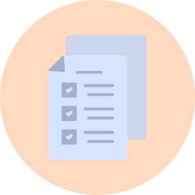 Sınav simgesi, modern tasarım illüstrasyonu