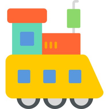 Train toy modern vector icon illustration