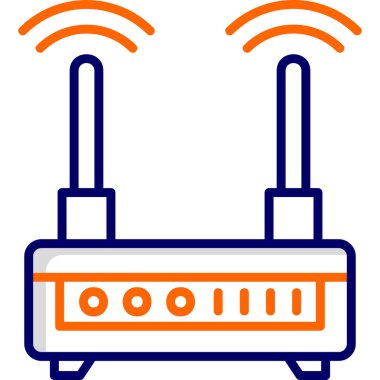 Wifi Router modern vector icon illustration